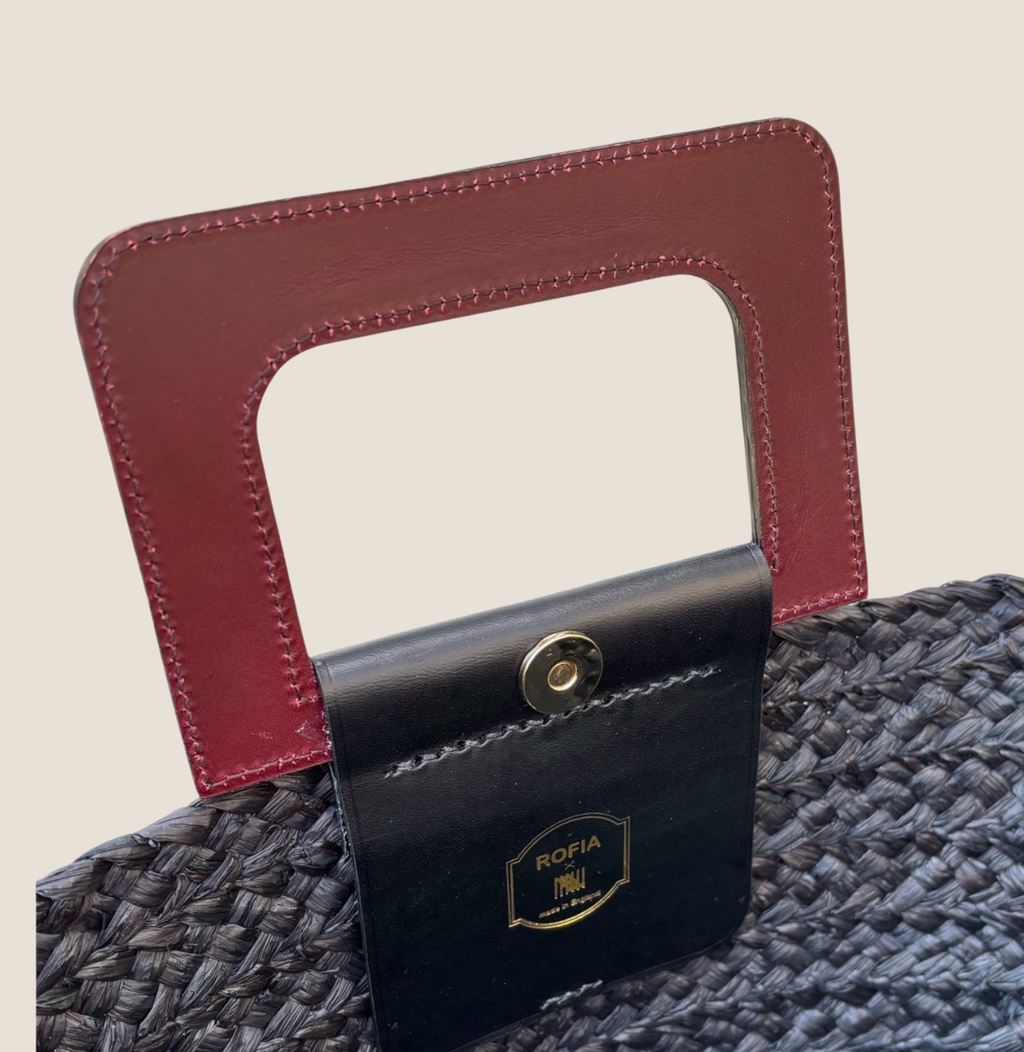 Api Rofia MADAGASCAR MINI【BLACK x BORDEAUX】 – ROFIA